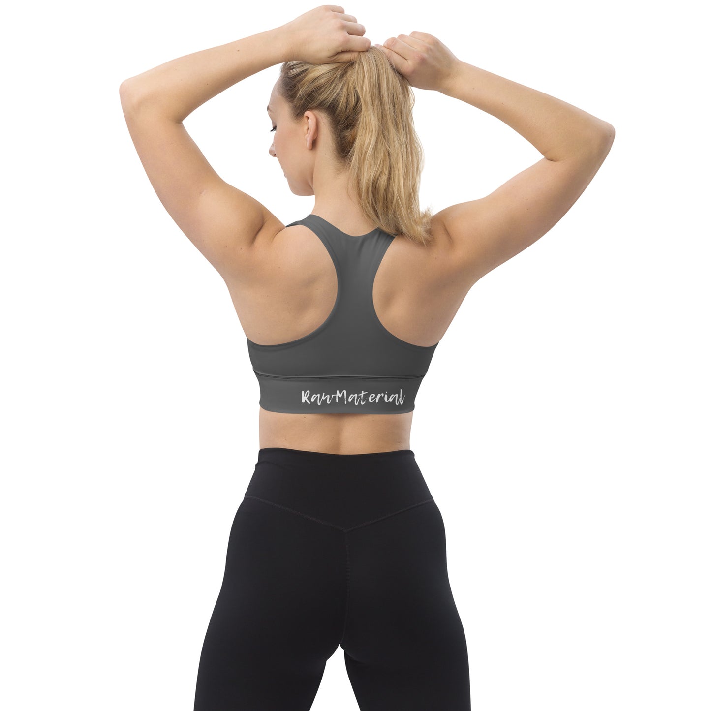 Raw Material Lower Back - Longline sports bra