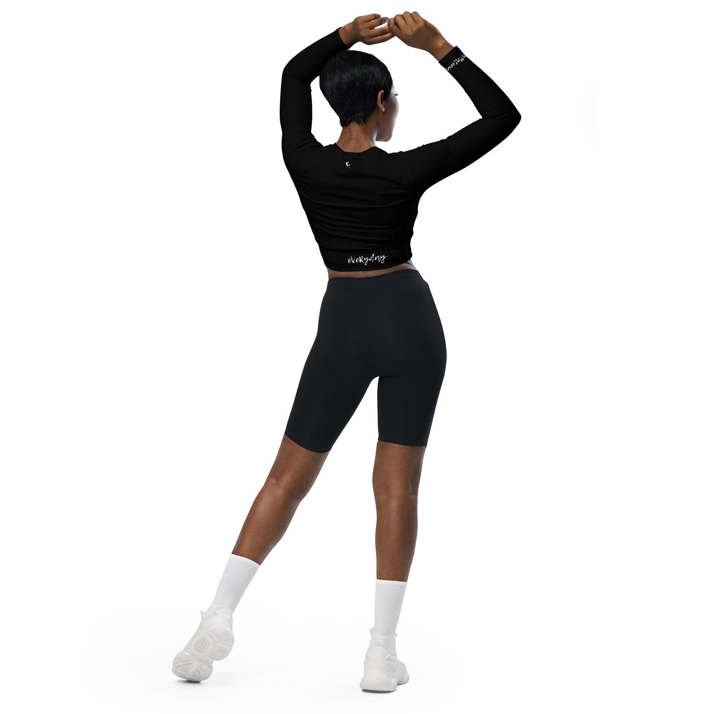 Better Everyday - Black- Recycled long-sleeve crop top