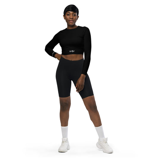 Better Everyday - Black- Recycled long-sleeve crop top
