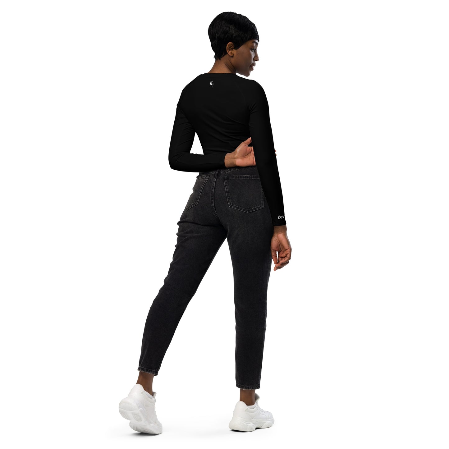 Better Everyday - Black- Recycled long-sleeve crop top